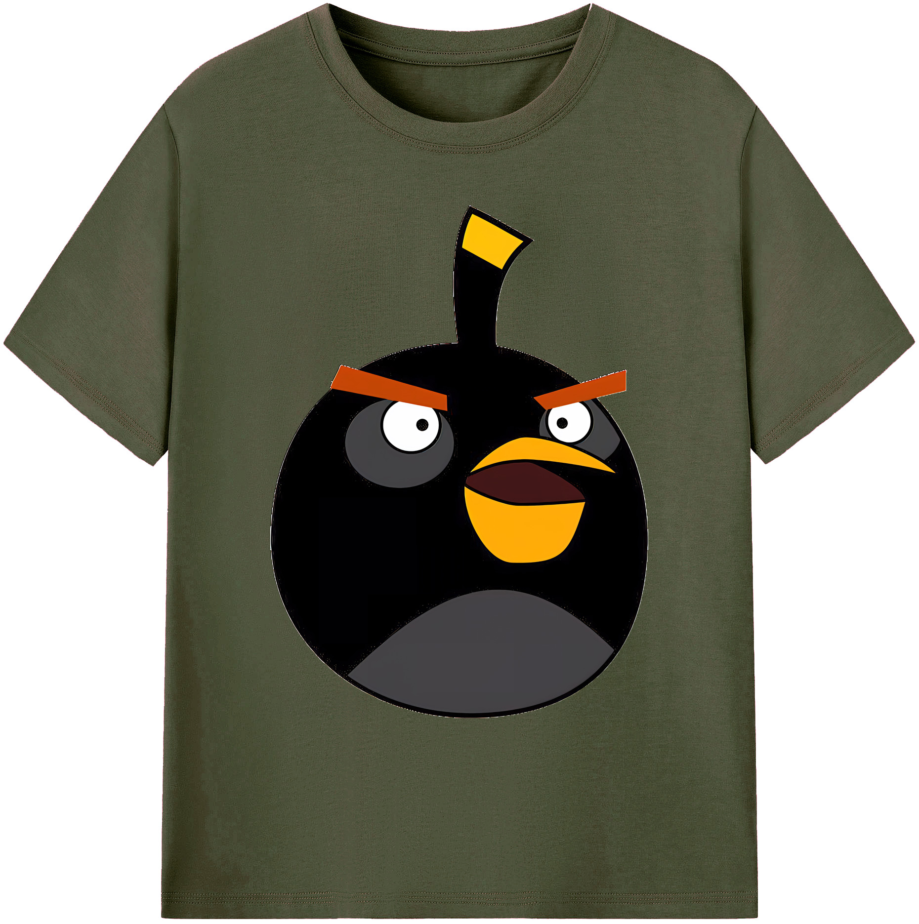 （画像用） Angry Birds アングリーバード 綿100％ メンズ半袖Tシャツ｜肌触りやわらか＆通気性